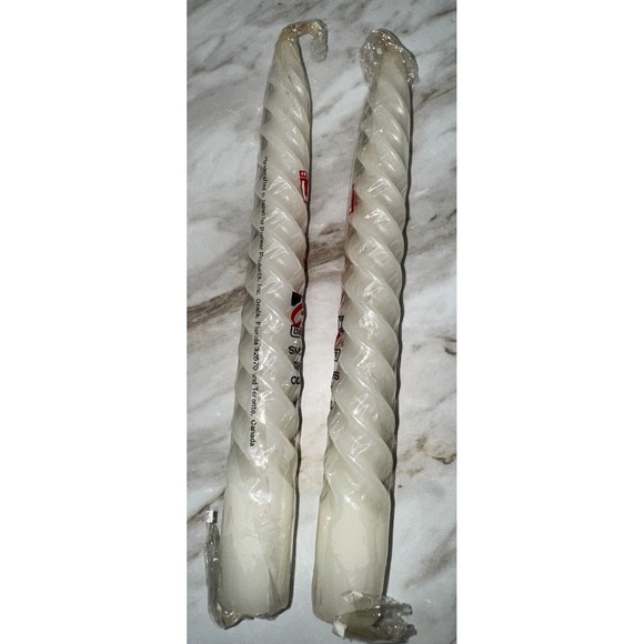 Crest by Pioneer VTG Household Candles as seen in LIFE White Twist Candles RARE! - Picture 2 of 4